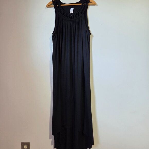 NEVER WORN SWIMSUITS FOR ALL COVER UP BRAIDED HIGH LOW MAXI DRESS SIZE 14/16 XL - Picture 4 of 14